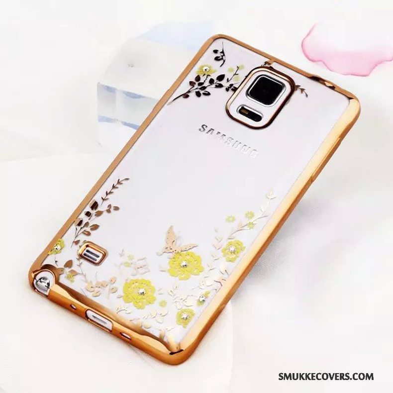 Etui Samsung Galaxy Note 4 Tasker Anti-fald Guld, Cover Samsung Galaxy Note 4 Silikone