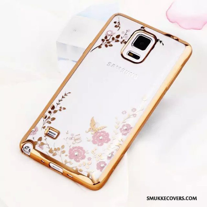 Etui Samsung Galaxy Note 4 Tasker Anti-fald Guld, Cover Samsung Galaxy Note 4 Silikone