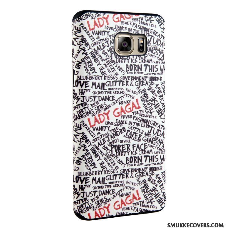 Etui Samsung Galaxy Note 5 Beskyttelse Blå Trend, Cover Samsung Galaxy Note 5 Relief Telefon