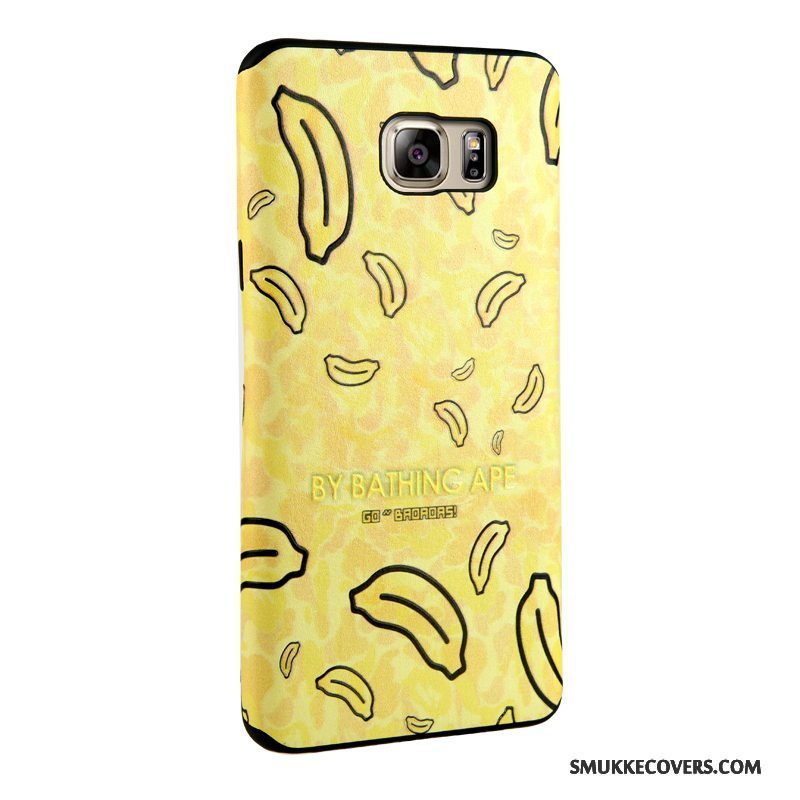 Etui Samsung Galaxy Note 5 Beskyttelse Blå Trend, Cover Samsung Galaxy Note 5 Relief Telefon