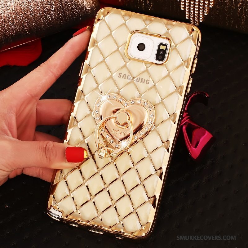 Etui Samsung Galaxy Note 5 Beskyttelse Ring Tynd, Cover Samsung Galaxy Note 5 Strass Lyserød