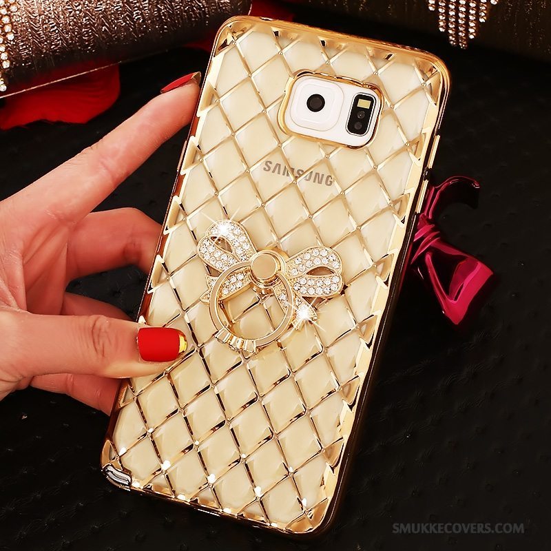 Etui Samsung Galaxy Note 5 Beskyttelse Ring Tynd, Cover Samsung Galaxy Note 5 Strass Lyserød