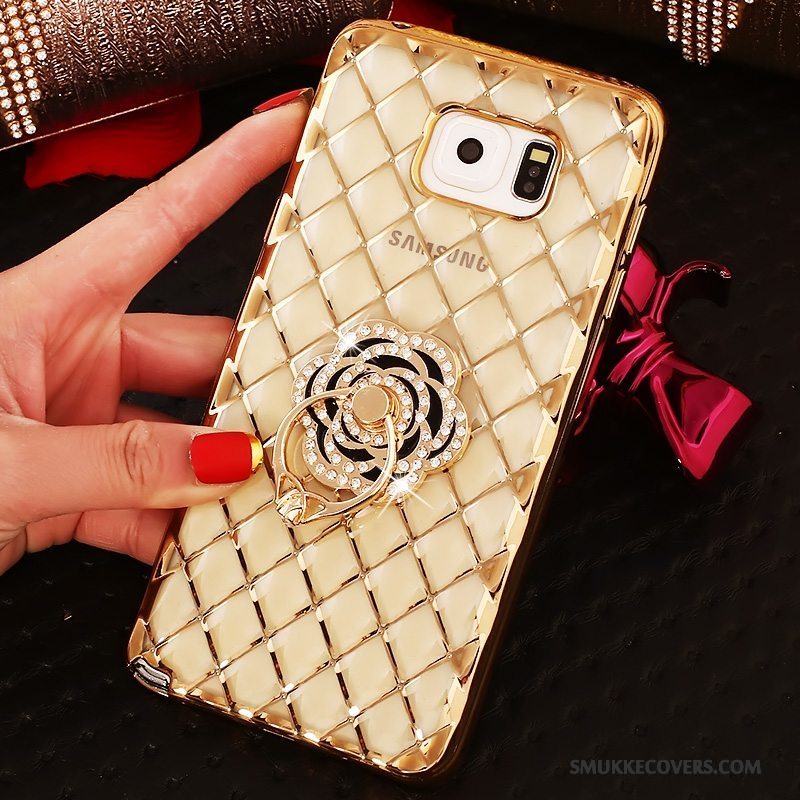 Etui Samsung Galaxy Note 5 Beskyttelse Ring Tynd, Cover Samsung Galaxy Note 5 Strass Lyserød