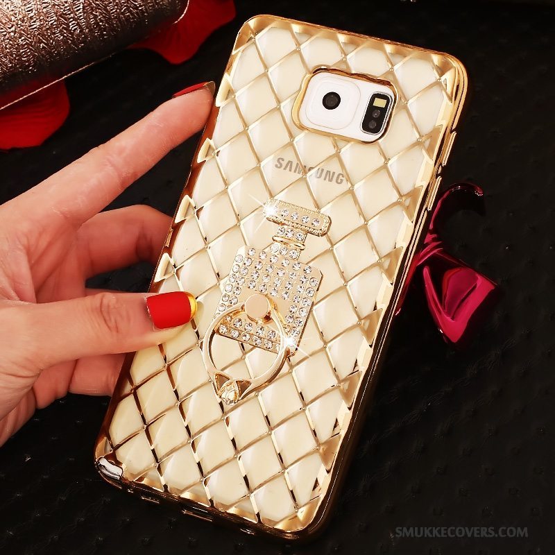 Etui Samsung Galaxy Note 5 Beskyttelse Ring Tynd, Cover Samsung Galaxy Note 5 Strass Lyserød