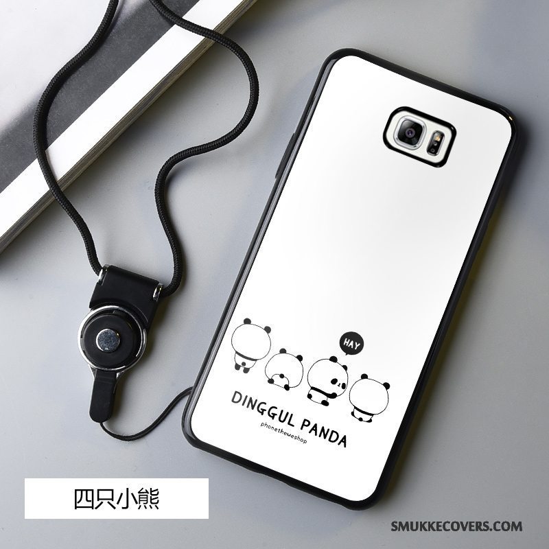 Etui Samsung Galaxy Note 5 Blød Hvid Ny, Cover Samsung Galaxy Note 5 Beskyttelse Anti-fald Hængende Ornamenter