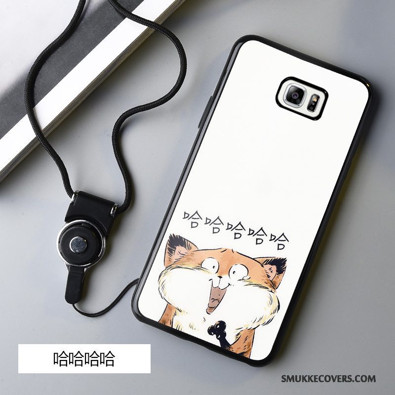 Etui Samsung Galaxy Note 5 Blød Hvid Ny, Cover Samsung Galaxy Note 5 Beskyttelse Anti-fald Hængende Ornamenter