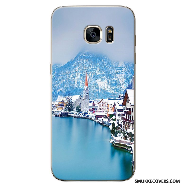 Etui Samsung Galaxy Note 5 Blød Simple Anti-fald, Cover Samsung Galaxy Note 5 Tasker Lyseblå Europa