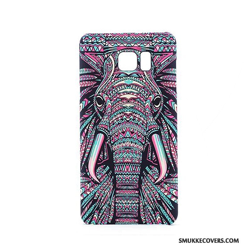 Etui Samsung Galaxy Note 5 Farve Nubuck Hård, Cover Samsung Galaxy Note 5 Relief Telefonlyser