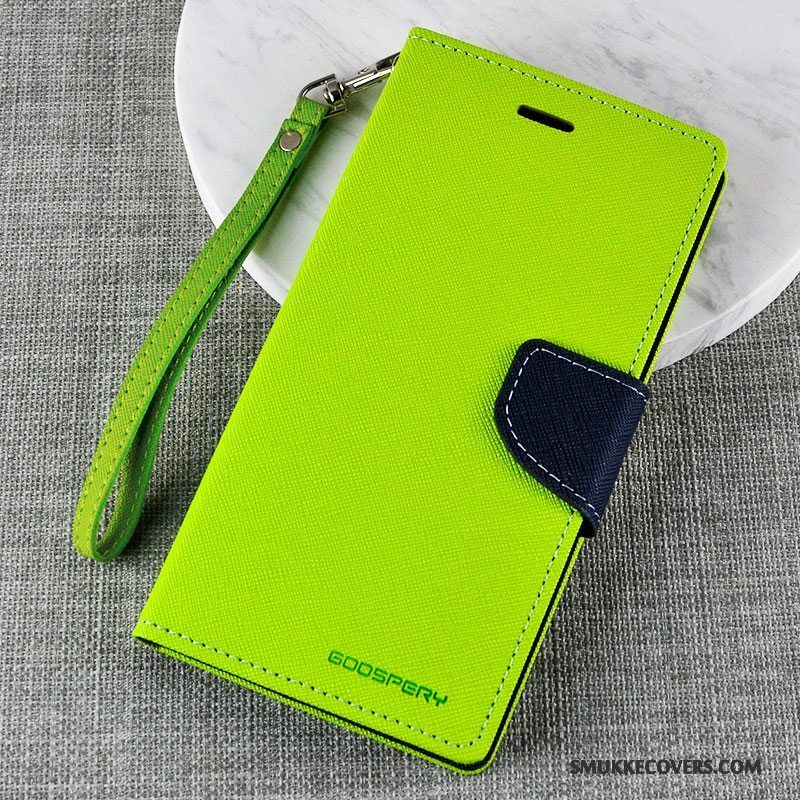 Etui Samsung Galaxy Note 5 Folio Grøn Telefon, Cover Samsung Galaxy Note 5 Blød