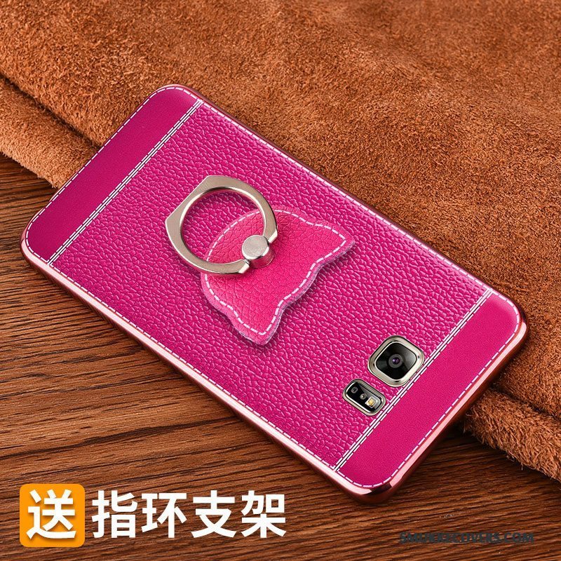 Etui Samsung Galaxy Note 5 Læder Mønster Belægning, Cover Samsung Galaxy Note 5 Farve Anti-fald Trend