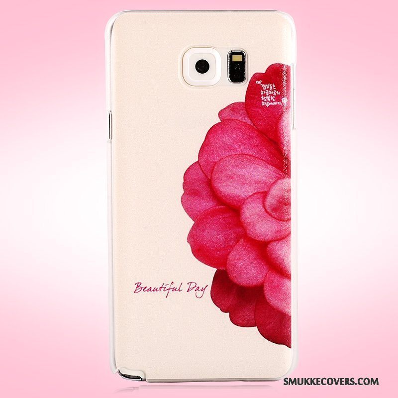 Etui Samsung Galaxy Note 5 Malet Hård Lyserød, Cover Samsung Galaxy Note 5 Beskyttelse