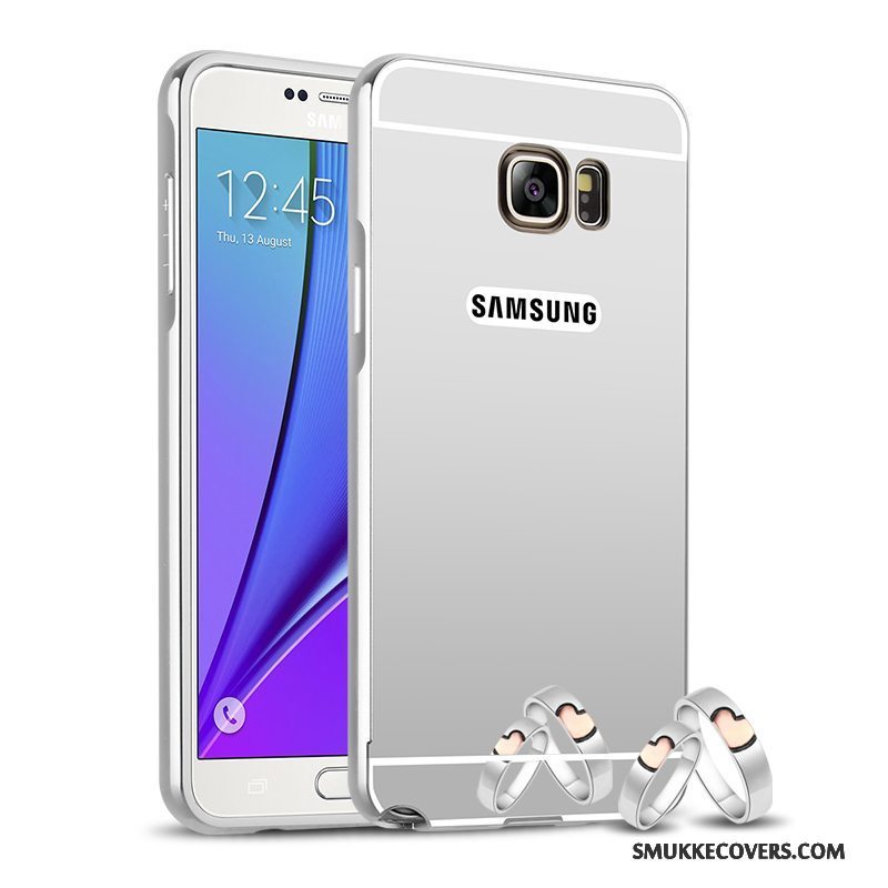 Etui Samsung Galaxy Note 5 Metal Bagdæksel Telefon, Cover Samsung Galaxy Note 5 Beskyttelse Anti-fald Ramme