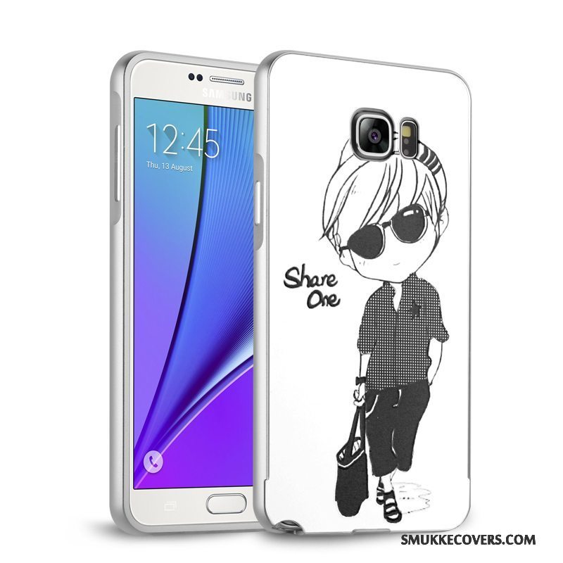 Etui Samsung Galaxy Note 5 Metal Bagdæksel Telefon, Cover Samsung Galaxy Note 5 Beskyttelse Anti-fald Ramme