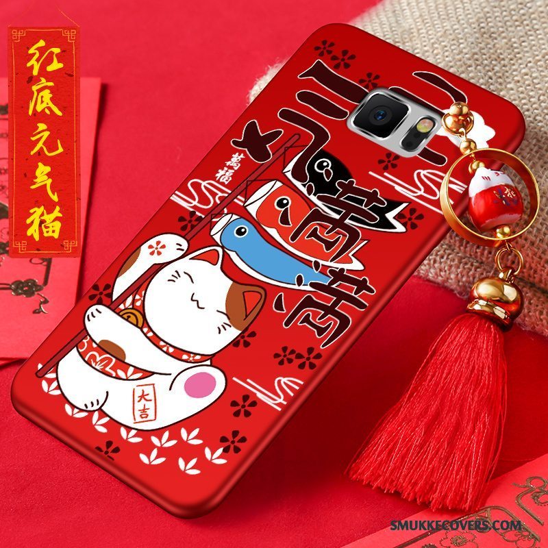 Etui Samsung Galaxy Note 5 Silikone Ny Kat, Cover Samsung Galaxy Note 5 Beskyttelse Af Personlighed Rød