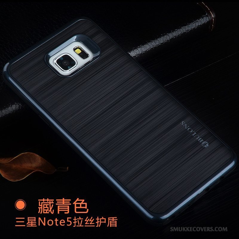 Etui Samsung Galaxy Note 5 Silikone Telefonanti-fald, Cover Samsung Galaxy Note 5 Blød Dyb Farve Trend