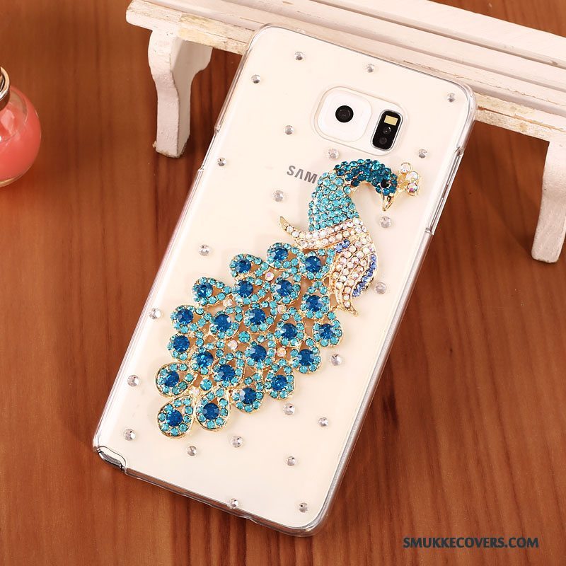 Etui Samsung Galaxy Note 5 Strass Guld Hård, Cover Samsung Galaxy Note 5 Beskyttelse Gennemsigtig Telefon