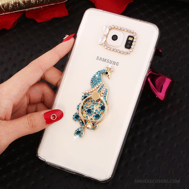 Etui Samsung Galaxy Note 5 Strass Hvid, Cover Samsung Galaxy Note 5 Silikone