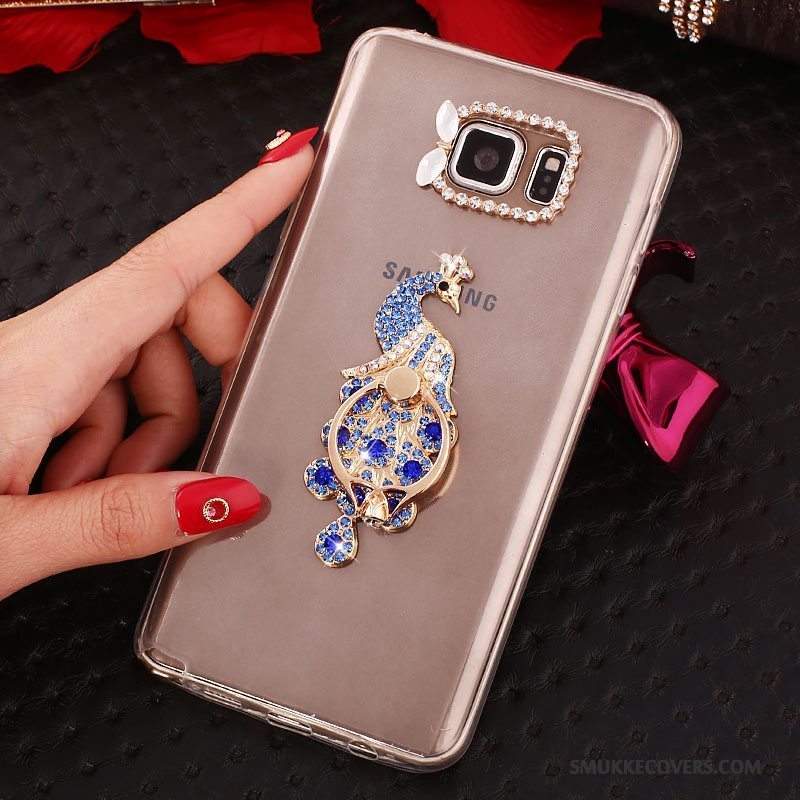 Etui Samsung Galaxy Note 5 Strass Hvid, Cover Samsung Galaxy Note 5 Silikone