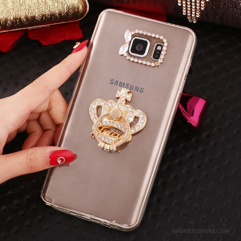 Etui Samsung Galaxy Note 5 Strass Hvid, Cover Samsung Galaxy Note 5 Silikone