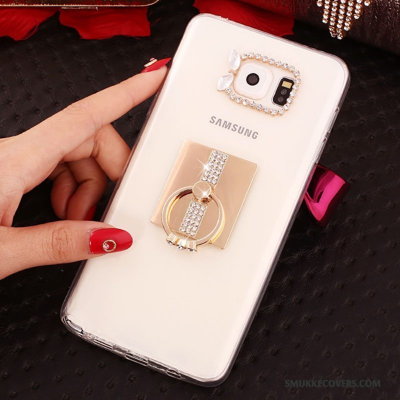Etui Samsung Galaxy Note 5 Strass Hvid, Cover Samsung Galaxy Note 5 Silikone