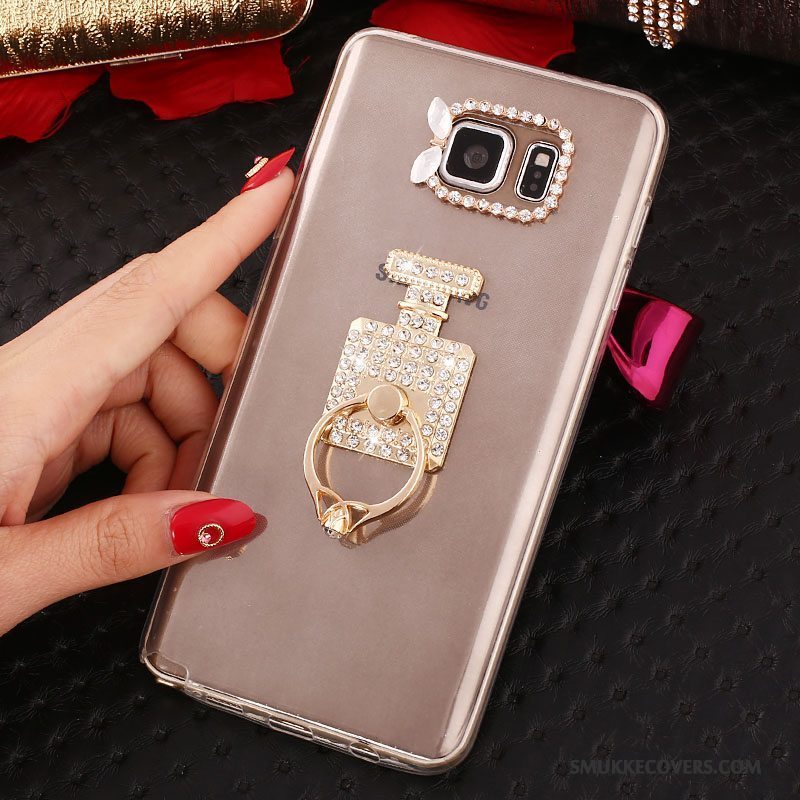 Etui Samsung Galaxy Note 5 Strass Hvid, Cover Samsung Galaxy Note 5 Silikone