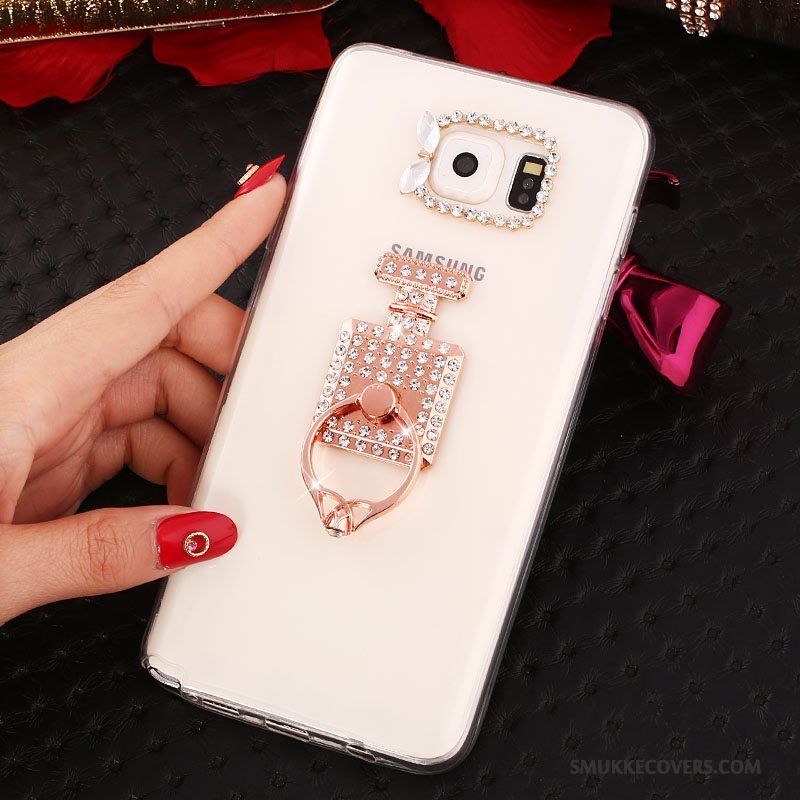 Etui Samsung Galaxy Note 5 Strass Hvid, Cover Samsung Galaxy Note 5 Silikone