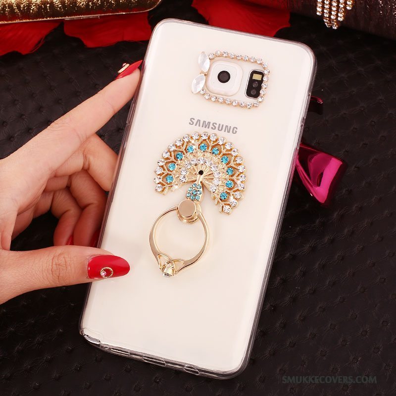 Etui Samsung Galaxy Note 5 Strass Hvid, Cover Samsung Galaxy Note 5 Silikone