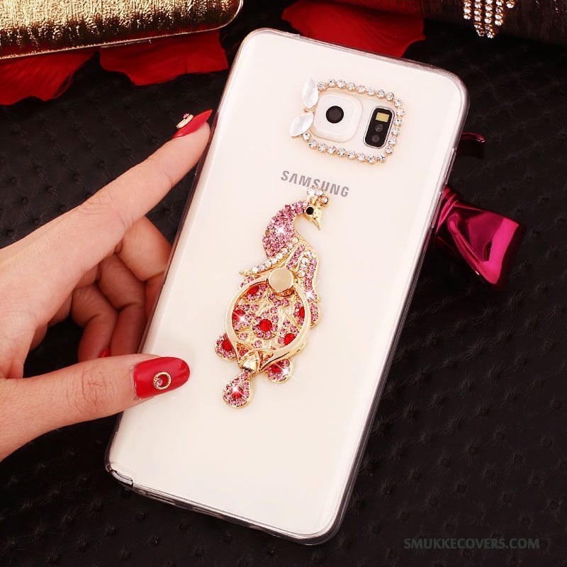 Etui Samsung Galaxy Note 5 Strass Hvid, Cover Samsung Galaxy Note 5 Silikone