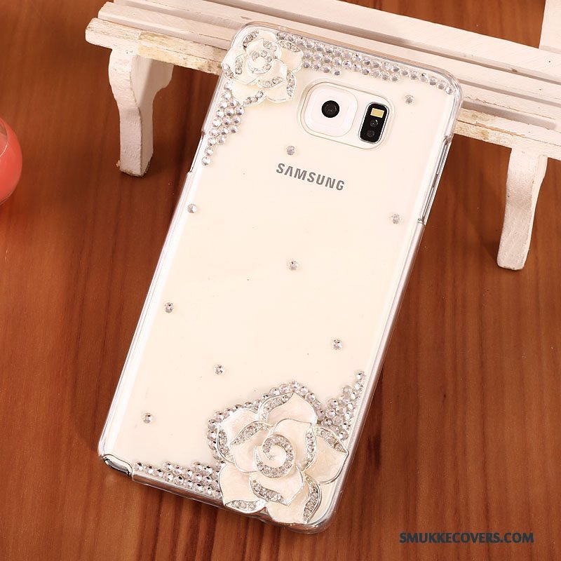 Etui Samsung Galaxy Note 5 Strass Hård Guld, Cover Samsung Galaxy Note 5 Beskyttelse Telefon