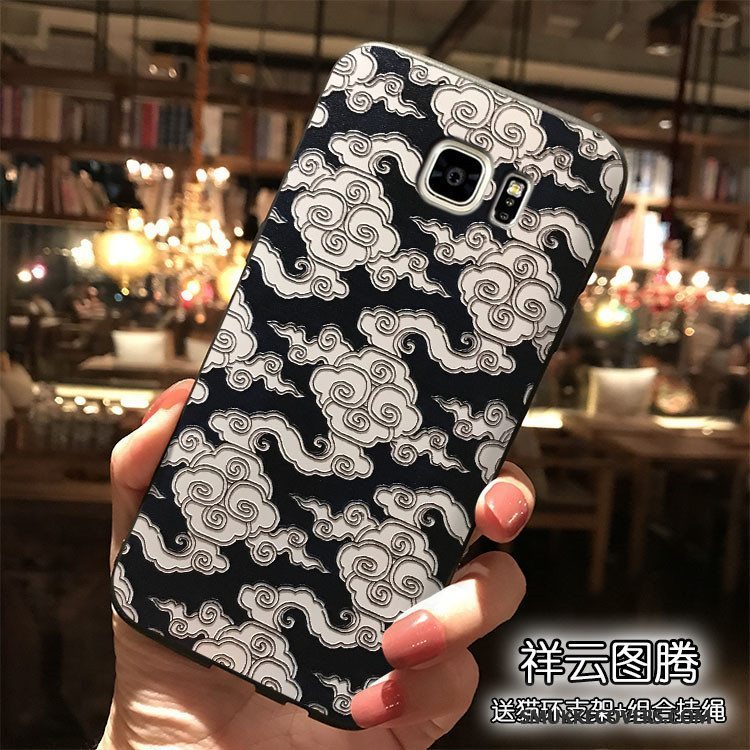 Etui Samsung Galaxy Note 5 Tasker Anti-fald Kinesisk Stil, Cover Samsung Galaxy Note 5 Silikone Telefongul