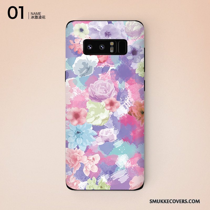 Etui Samsung Galaxy Note 8 Beskyttelse Skærmbeskyttelse Farve, Cover Samsung Galaxy Note 8 Af Personlighed Lyserød