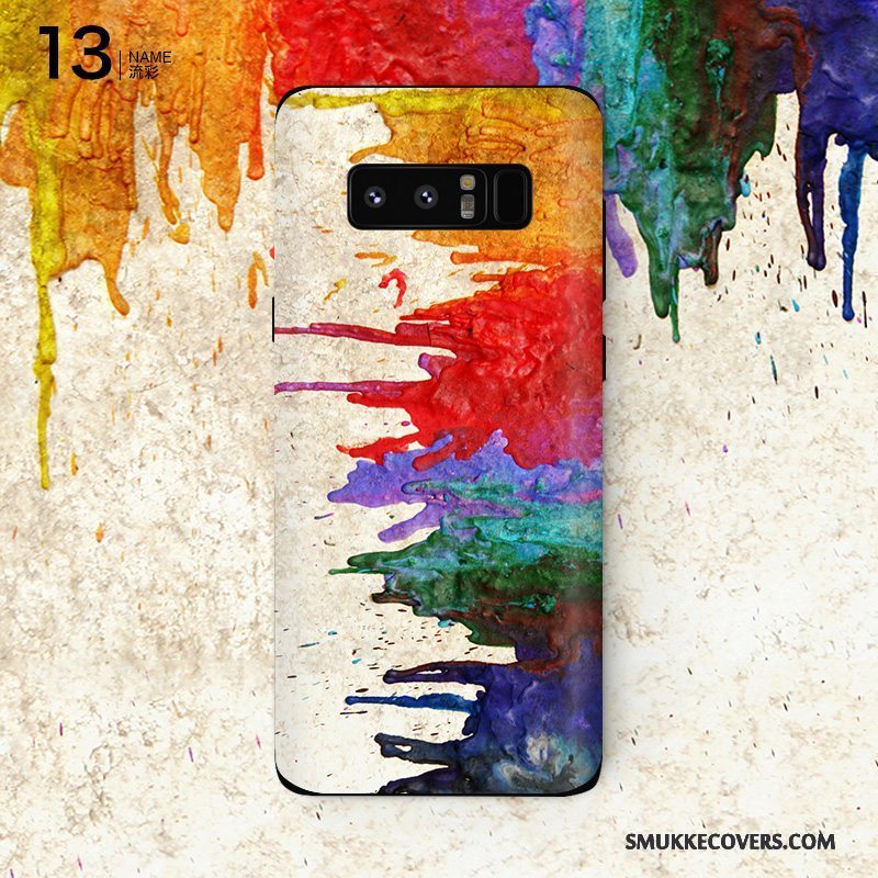 Etui Samsung Galaxy Note 8 Beskyttelse Skærmbeskyttelse Farve, Cover Samsung Galaxy Note 8 Af Personlighed Lyserød