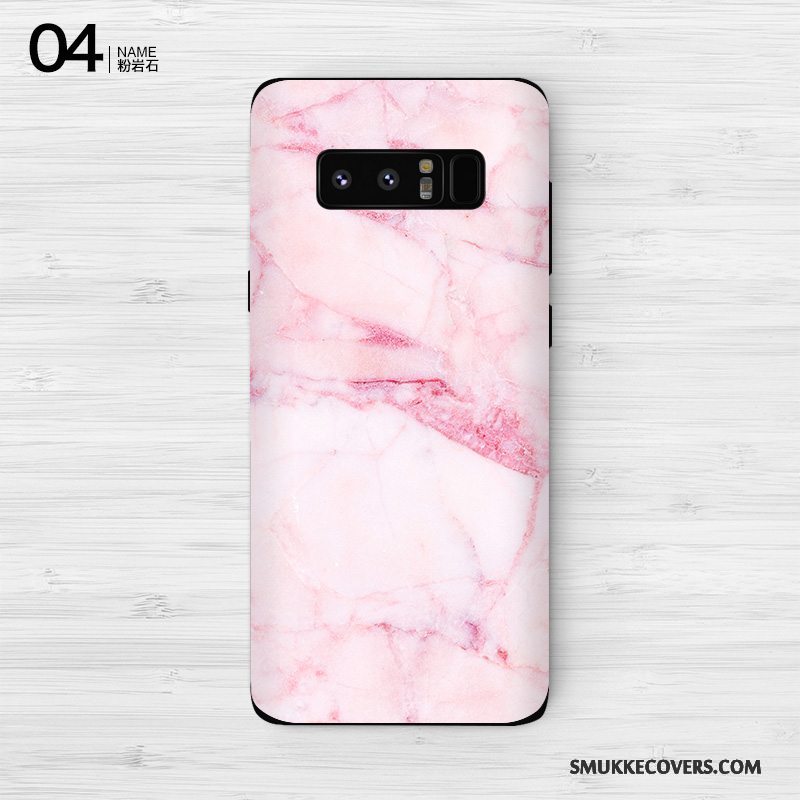 Etui Samsung Galaxy Note 8 Beskyttelse Skærmbeskyttelse Farve, Cover Samsung Galaxy Note 8 Af Personlighed Lyserød