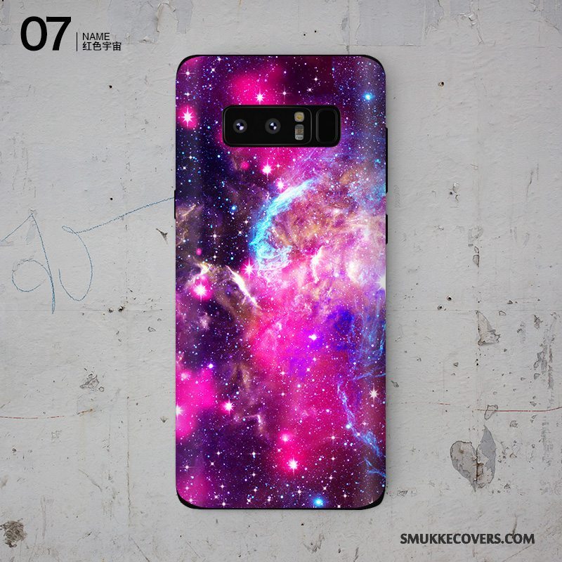 Etui Samsung Galaxy Note 8 Beskyttelse Skærmbeskyttelse Farve, Cover Samsung Galaxy Note 8 Af Personlighed Lyserød