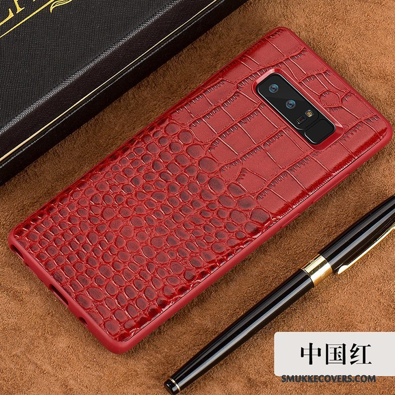 Etui Samsung Galaxy Note 8 Beskyttelse Tynd Anti-fald, Cover Samsung Galaxy Note 8 Luksus Telefonrød