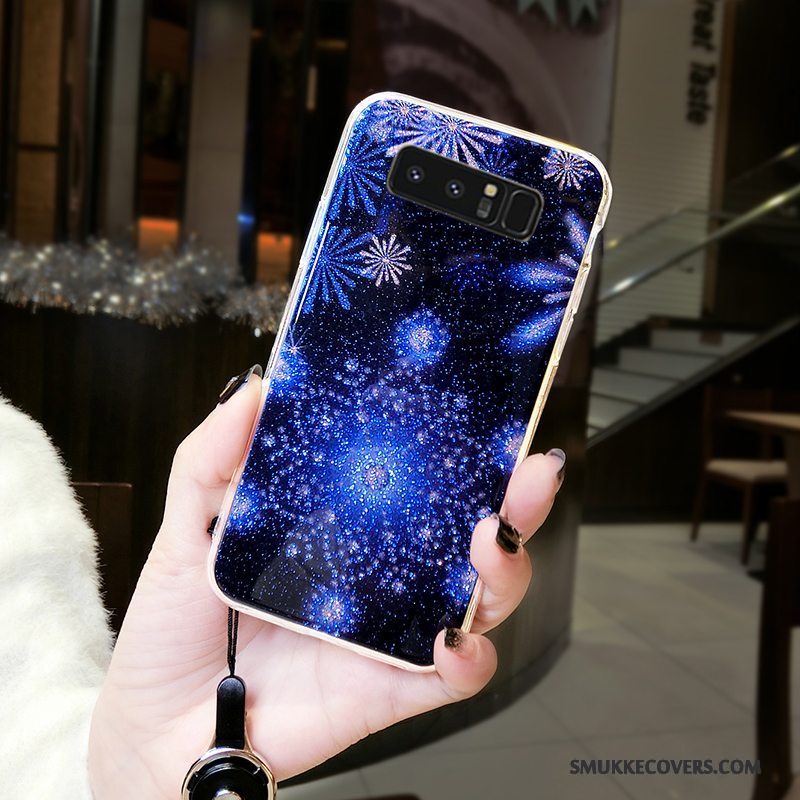 Etui Samsung Galaxy Note 8 Blød Af Personlighed Blå, Cover Samsung Galaxy Note 8 Kreativ Anti-fald Trend