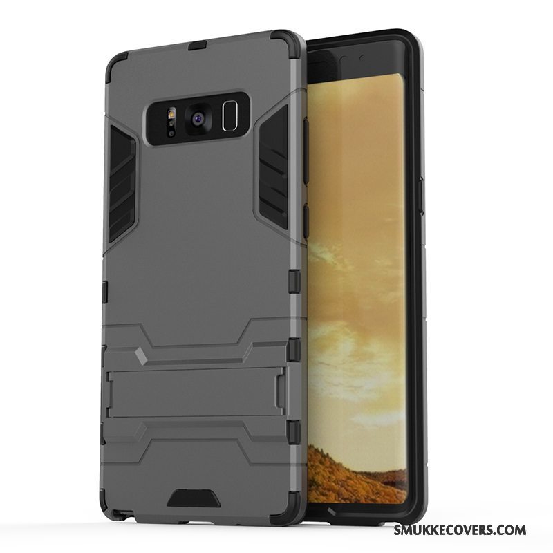 Etui Samsung Galaxy Note 8 Blød Blå Hård, Cover Samsung Galaxy Note 8 Support Telefonanti-fald