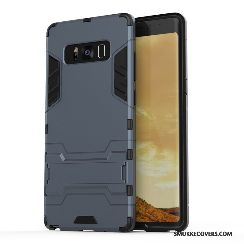 Etui Samsung Galaxy Note 8 Blød Blå Hård, Cover Samsung Galaxy Note 8 Support Telefonanti-fald