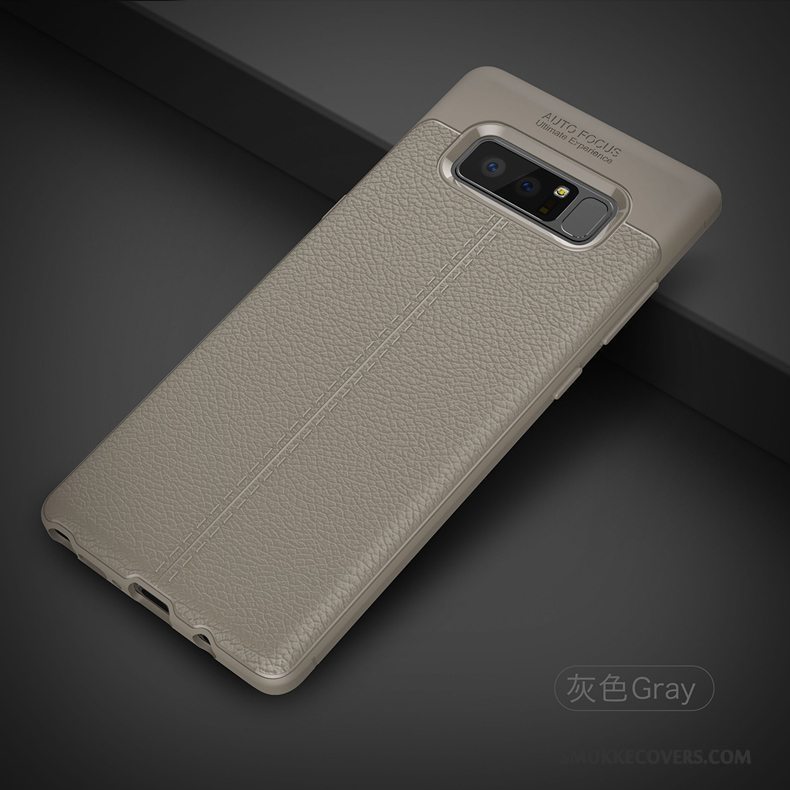 Etui Samsung Galaxy Note 8 Blød Mønster Litchi, Cover Samsung Galaxy Note 8 Beskyttelse Anti-fald Trend