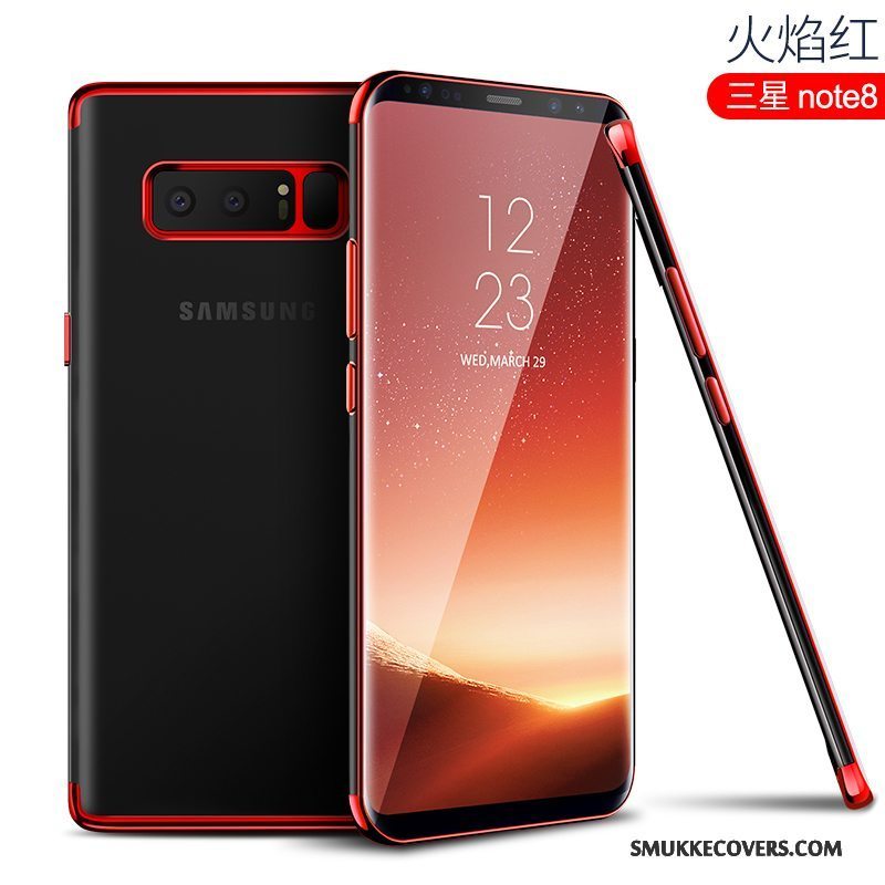 Etui Samsung Galaxy Note 8 Blød Telefonanti-fald, Cover Samsung Galaxy Note 8 Tasker Tynd Lyserød