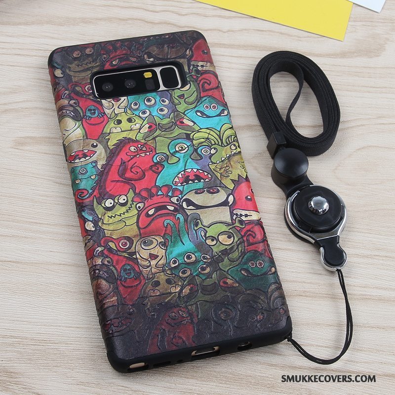 Etui Samsung Galaxy Note 8 Blød Telefonhængende Ornamenter, Cover Samsung Galaxy Note 8 Beskyttelse