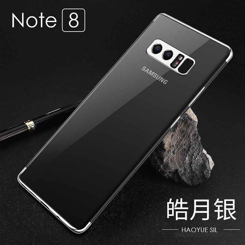 Etui Samsung Galaxy Note 8 Blød Trend Blå, Cover Samsung Galaxy Note 8 Beskyttelse Vind Anti-fald