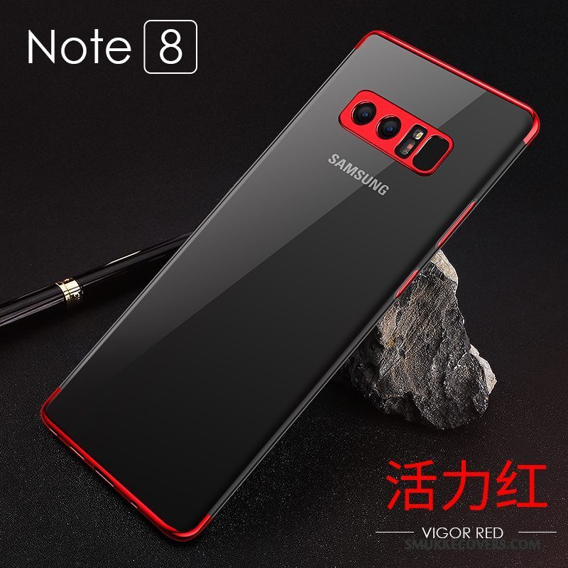 Etui Samsung Galaxy Note 8 Blød Trend Blå, Cover Samsung Galaxy Note 8 Beskyttelse Vind Anti-fald