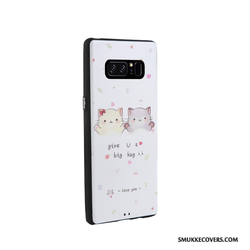 Etui Samsung Galaxy Note 8 Cartoon Business Telefon, Cover Samsung Galaxy Note 8 Blød Sort Trend