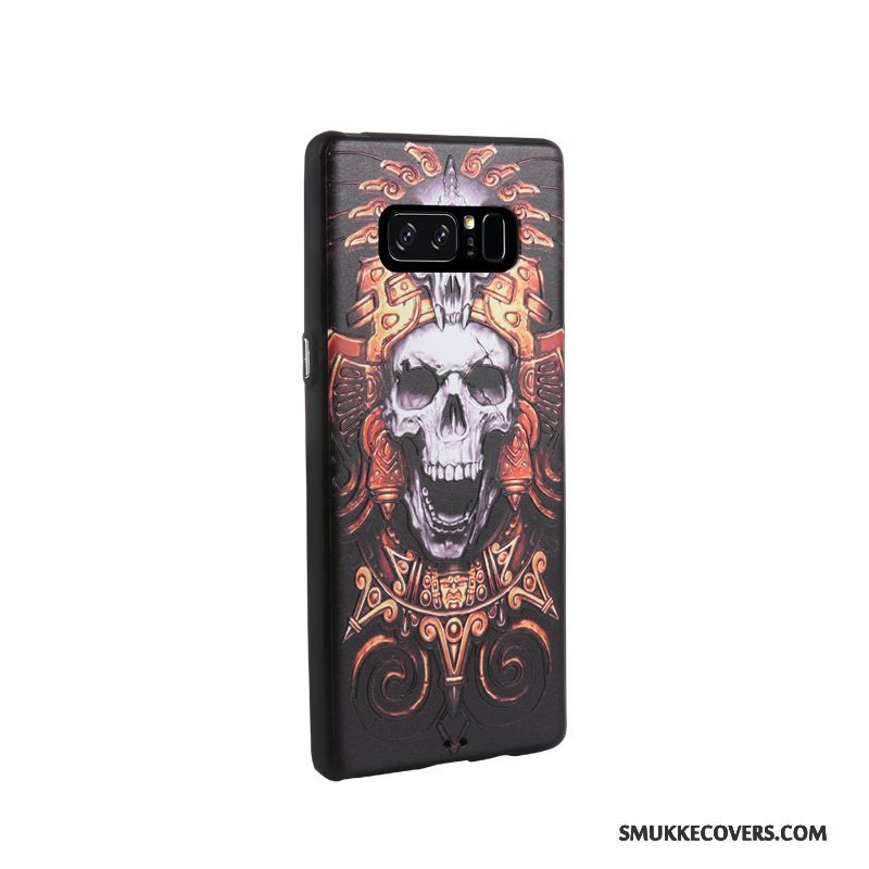 Etui Samsung Galaxy Note 8 Cartoon Business Telefon, Cover Samsung Galaxy Note 8 Blød Sort Trend