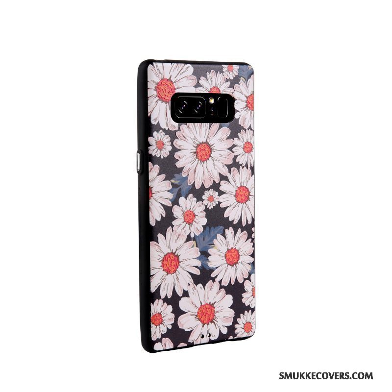 Etui Samsung Galaxy Note 8 Cartoon Business Telefon, Cover Samsung Galaxy Note 8 Blød Sort Trend