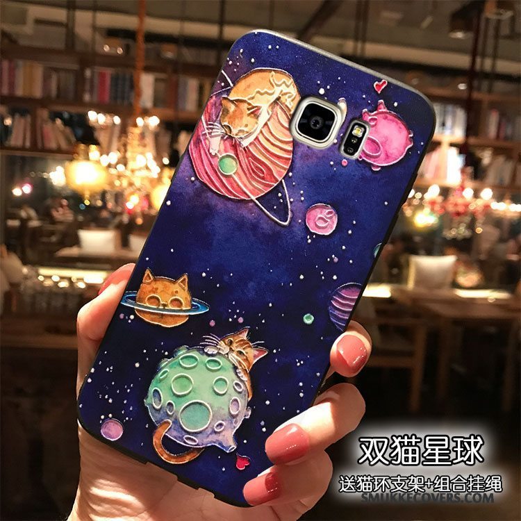 Etui Samsung Galaxy Note 8 Cartoon Trend Blå, Cover Samsung Galaxy Note 8 Silikone Telefonhængende Ornamenter