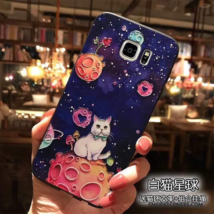 Etui Samsung Galaxy Note 8 Cartoon Trend Blå, Cover Samsung Galaxy Note 8 Silikone Telefonhængende Ornamenter