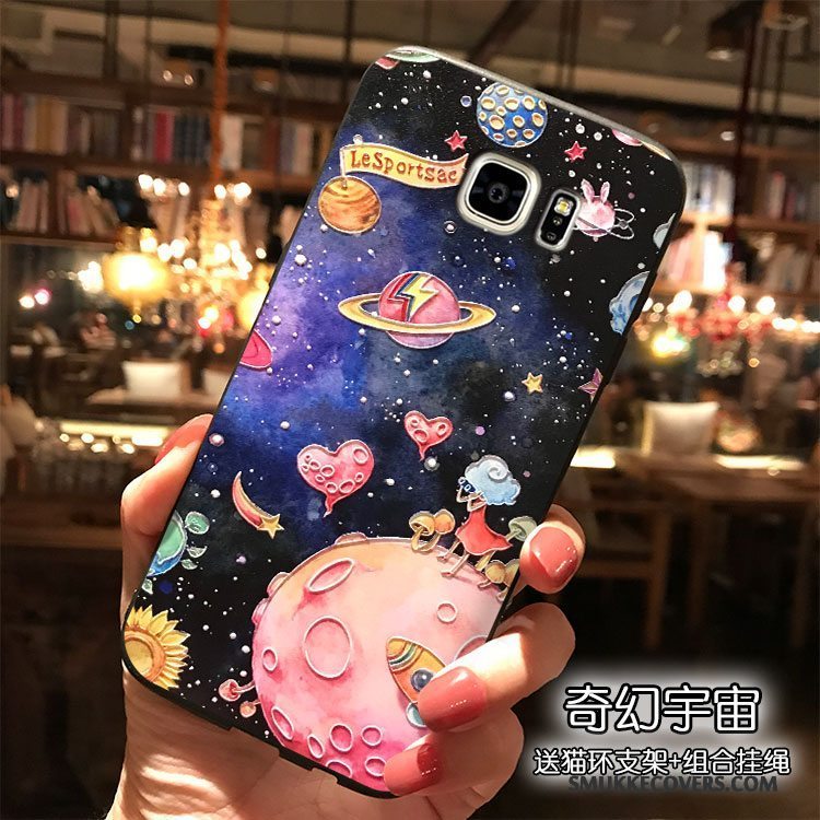 Etui Samsung Galaxy Note 8 Cartoon Trend Blå, Cover Samsung Galaxy Note 8 Silikone Telefonhængende Ornamenter