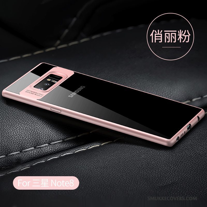 Etui Samsung Galaxy Note 8 Kreativ Gennemsigtig Telefon, Cover Samsung Galaxy Note 8 Beskyttelse Trend Sort